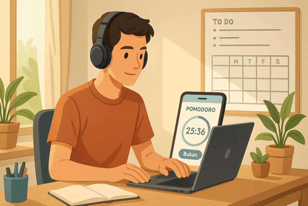 5 Cara Jitu Biar Tetap Fokus dan Produktif Saat Belajar Online